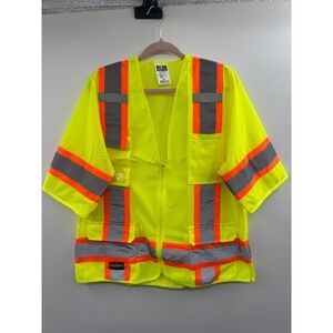 NWT Radians Surveyor Type R Class 2 Safety Vest Women L Volt 2-Shoulder Mic Tabs